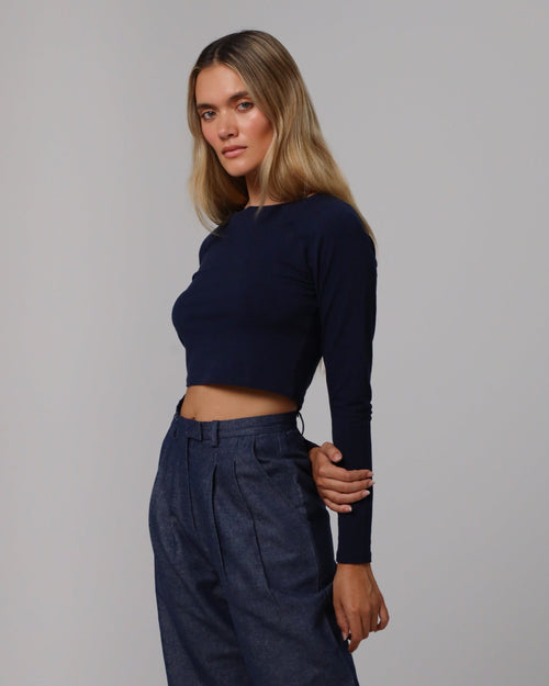 Hemp Essentials Cropped Raglan Tee