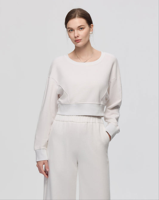 Hemp Essentials Fleece Cropped Sweater